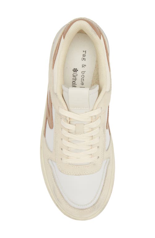 Shop Rag & Bone Retro Court Sneaker In Whtcinnmn