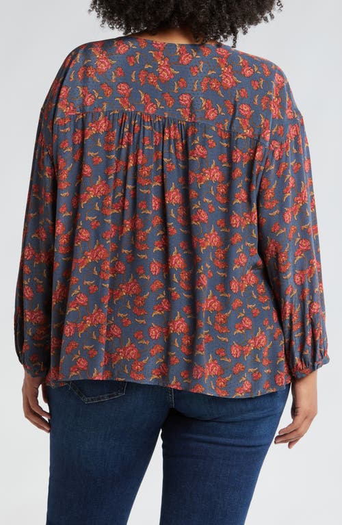 TREASURE & BOND TREASURE & BOND FLORAL BUTTON-UP TOP 