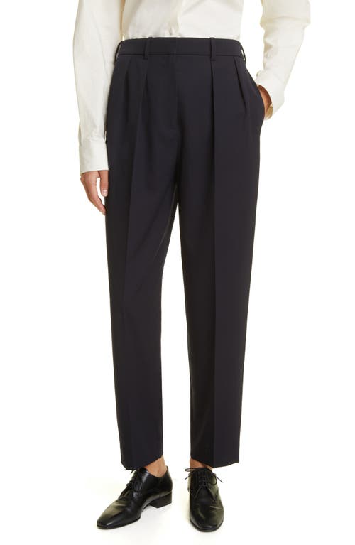 The Row Corby Loose Wool Ankle Pants in Deep Sea at Nordstrom, Size 0