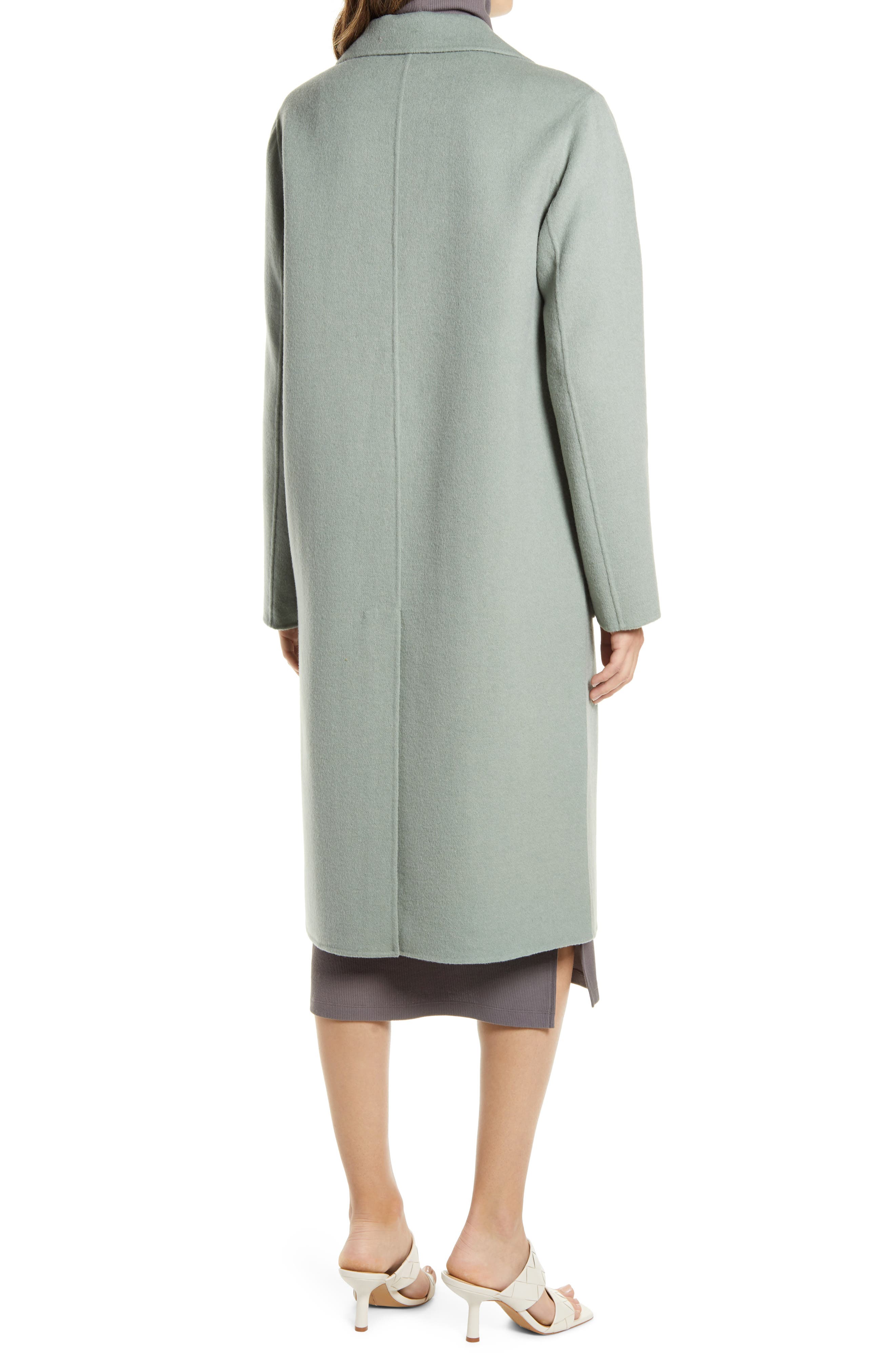 halogen double breasted boucle coat