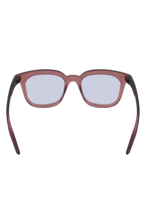 Shop Nike Myriad 52mm Mirrored Square Sunglasses In Smokey Mauve/brown/gold