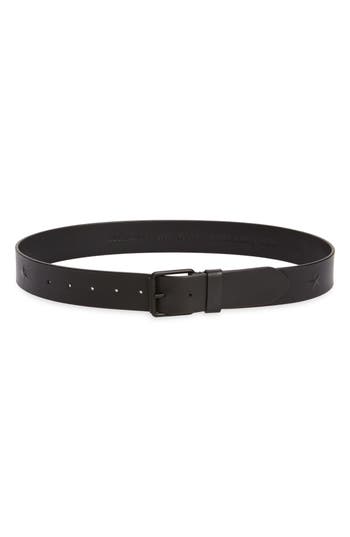 Shop Allsaints Star Studded Belt In Black/matte Black