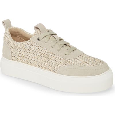Mia Rusty Woven Platform Sneaker, Beige