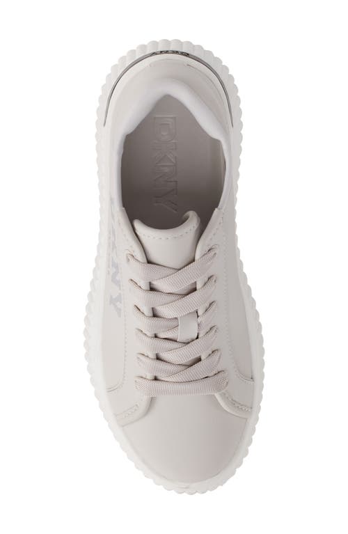 Shop Dkny Larissa Platform Sneaker In Soft White