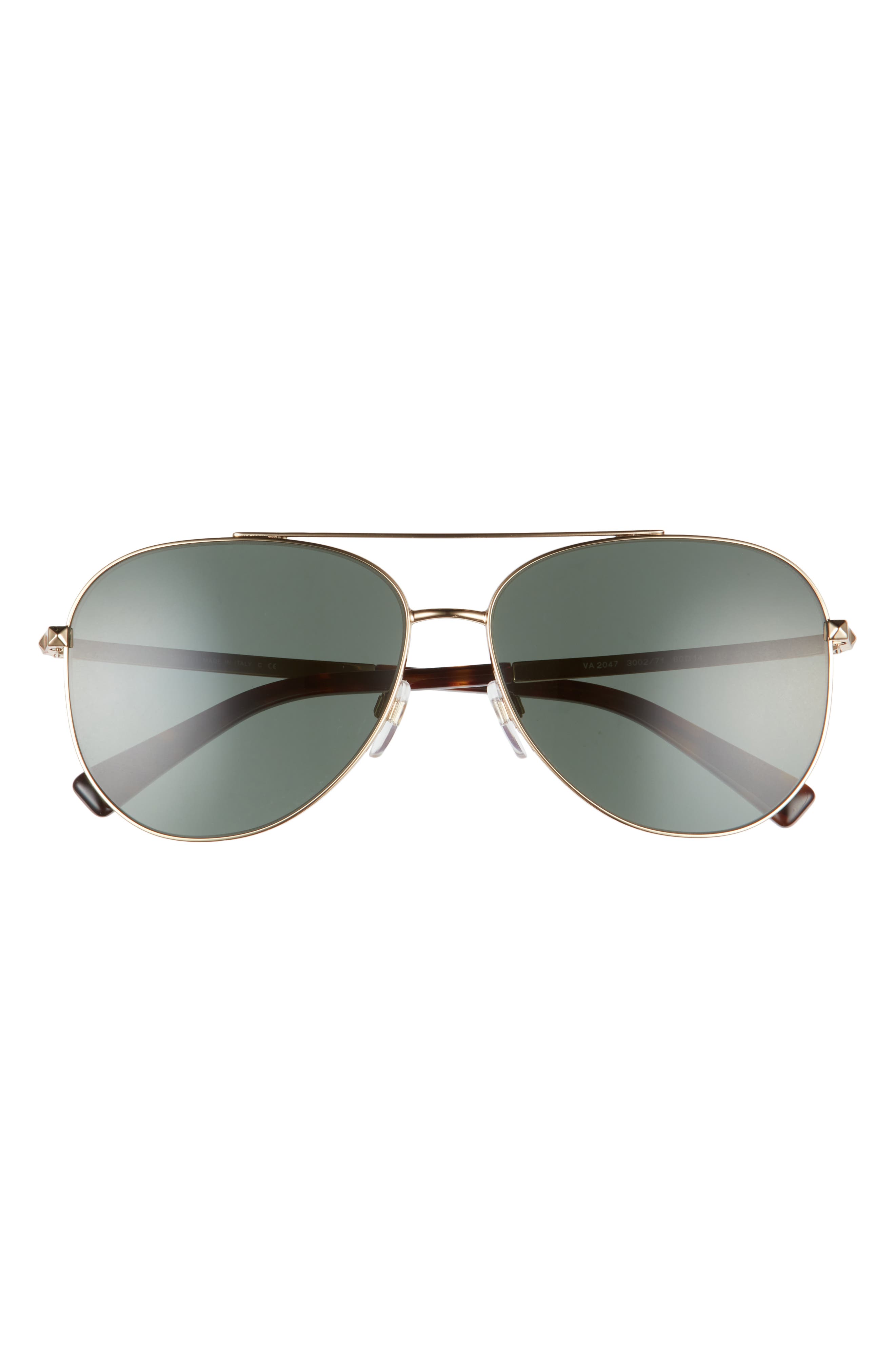 valentino 57mm studded sunglasses