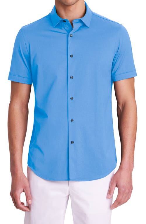 Bugatchi Miles OoohCotton Short Sleeve Button-Up Shirt at Nordstrom,