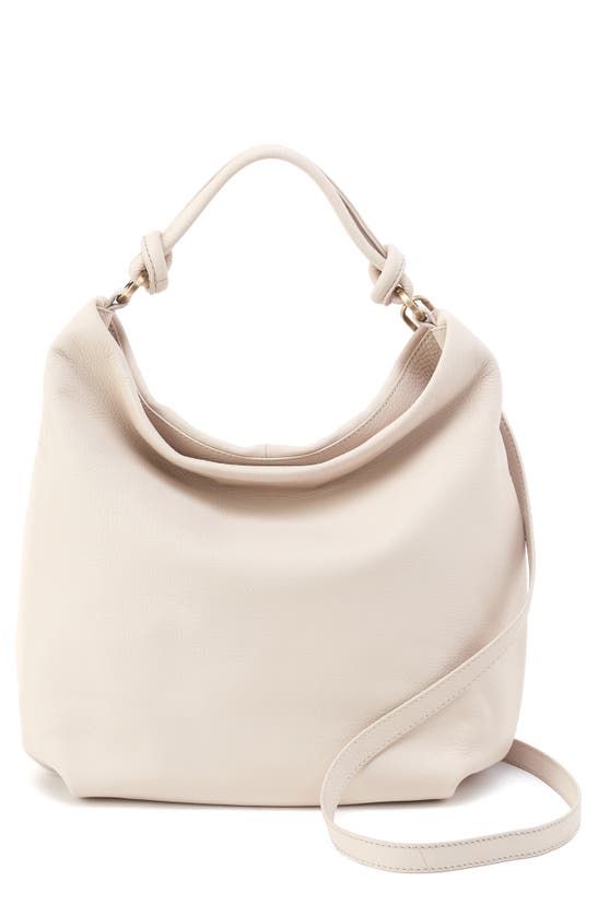 Shop Hobo Lindley Leather  Bag In Stone