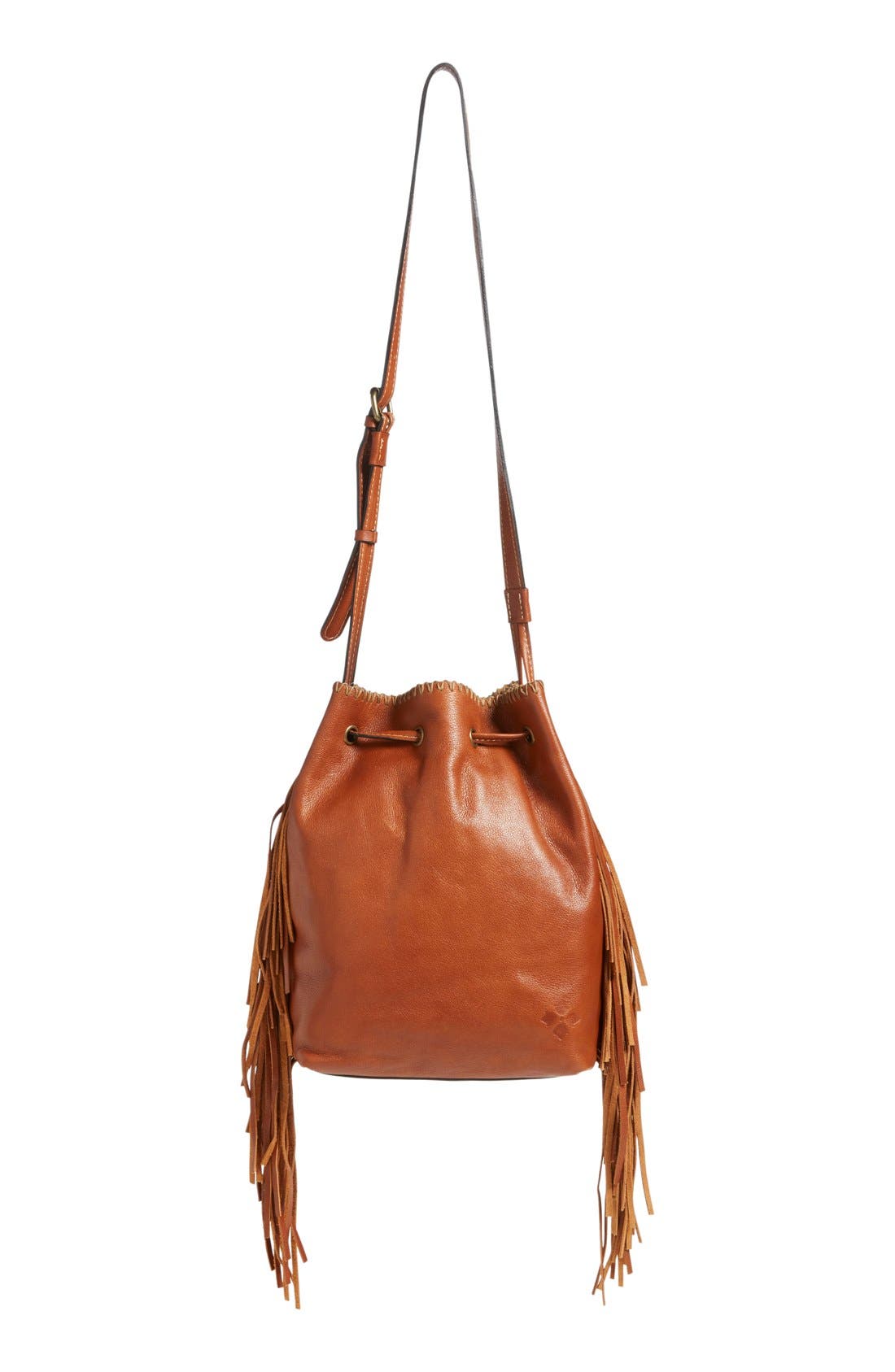 Patricia Nash 'Niccioleta' Fringe Leather Bucket Bag Nordstrom