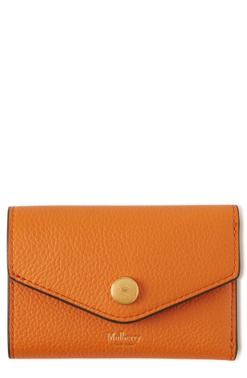 Mulberry Small Folded Leather Wallet in Sunset at Nordstrom