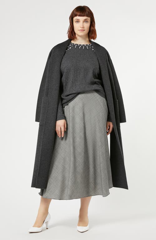 MARINA RINALDI MARINA RINALDI GIOTTO EMBELLISHED WOOL BLEND SWEATER