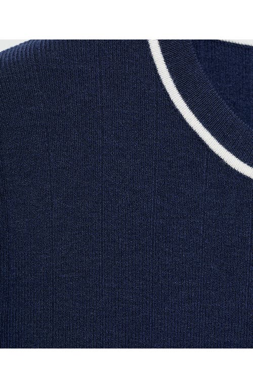 Mango Robe In Dark Navy