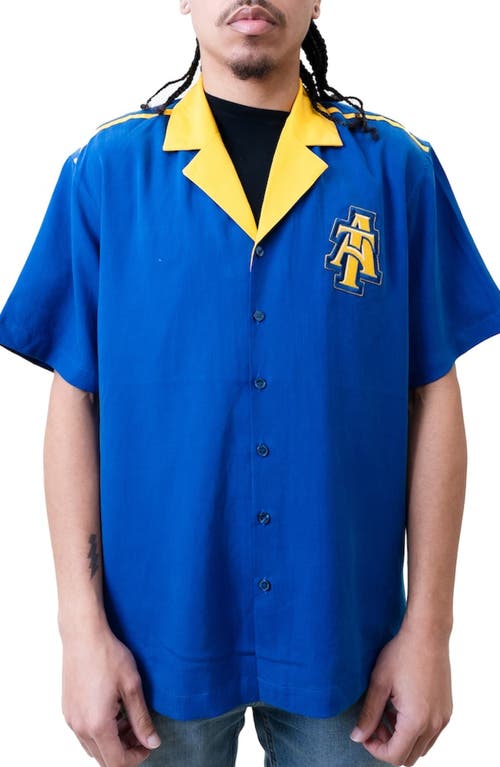 NC A & T Bowling Shirt in Blue