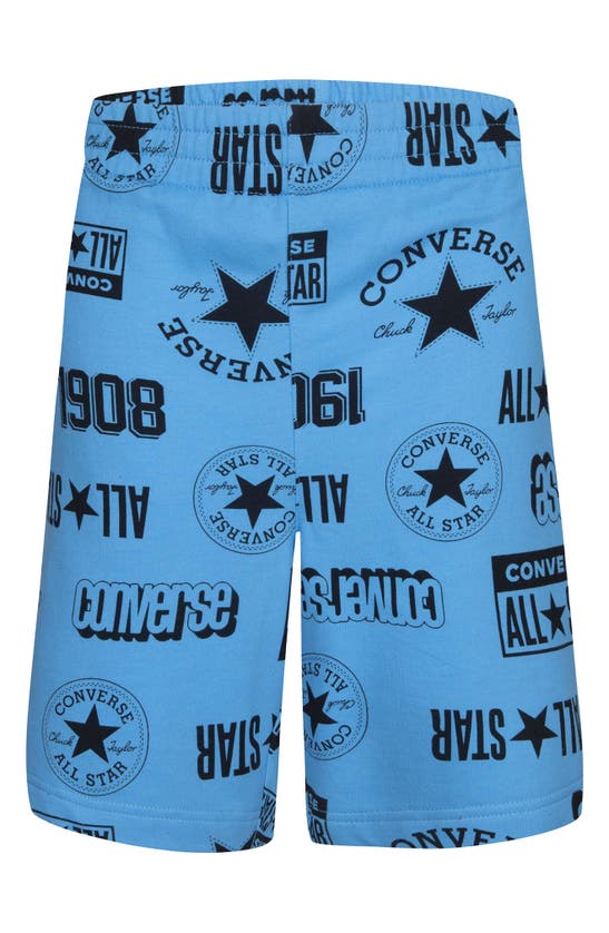 Converse Kids' Graphic Logo Shorts In Blue