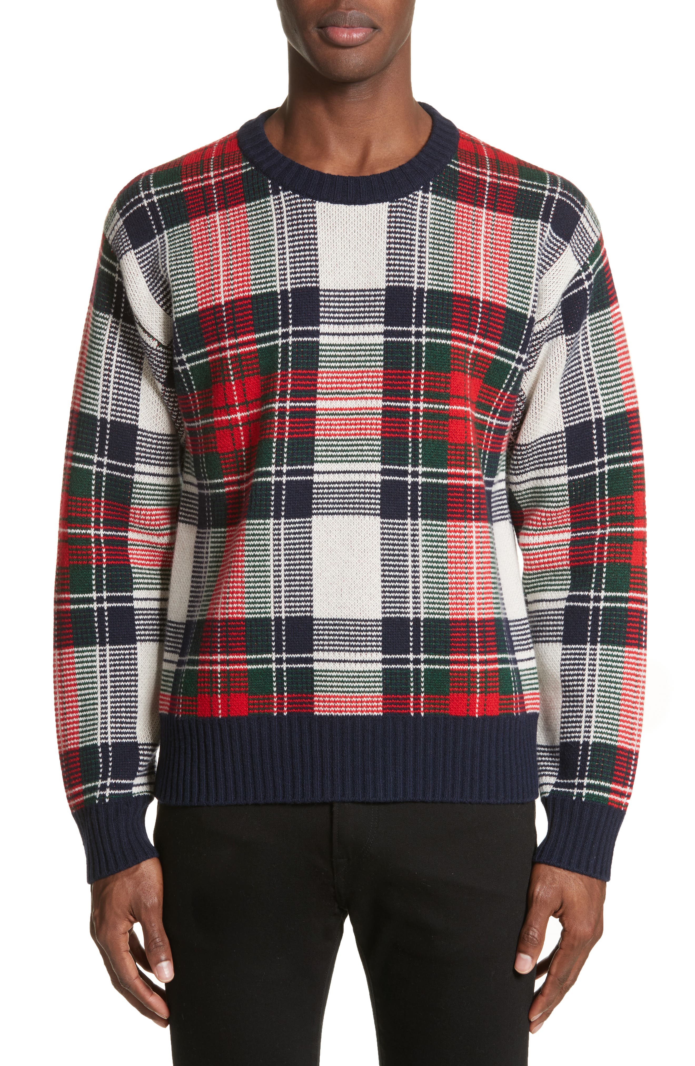 Burberry Plaid Cashmere \u0026 Wool Sweater 