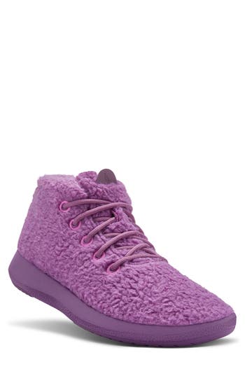 Allbirds Mizzle Wool Runner Up Double Fluff Sneaker In Lux Purple/lux Purple