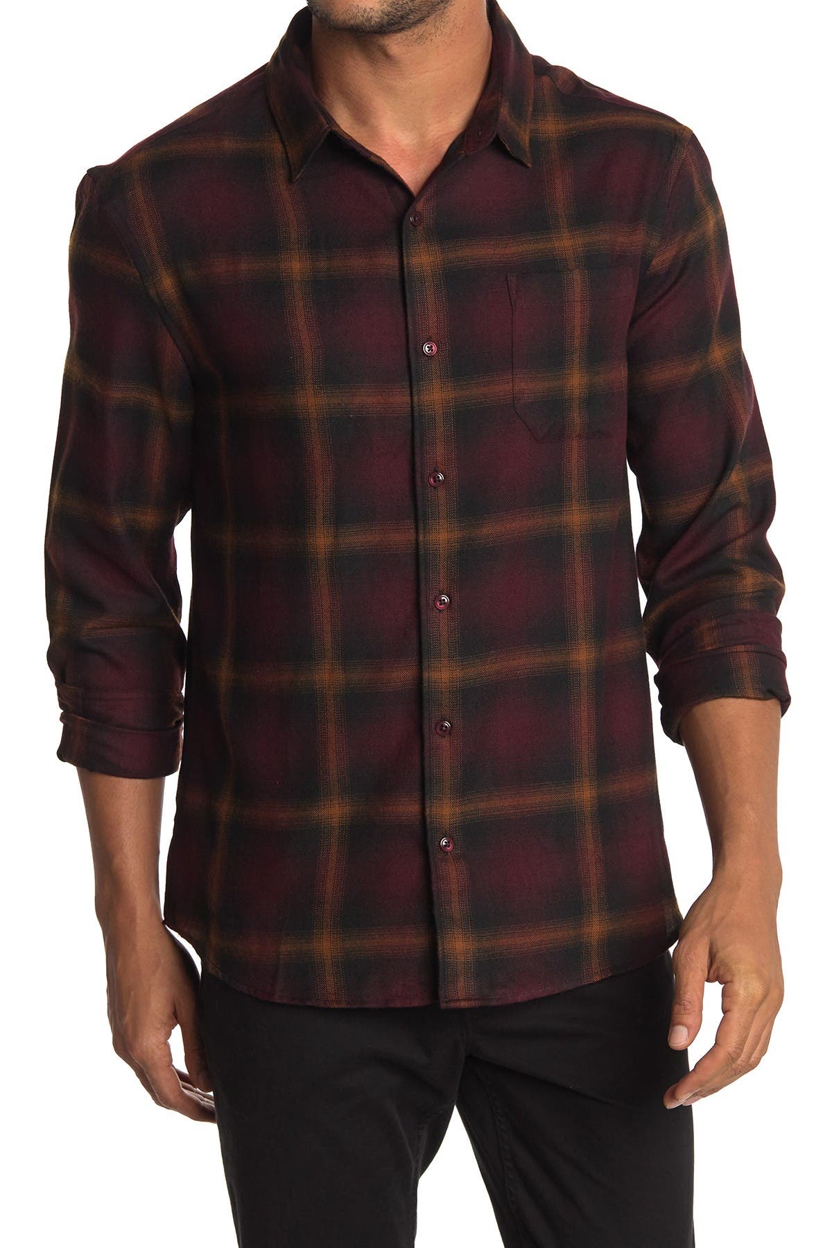 slim fit flannel