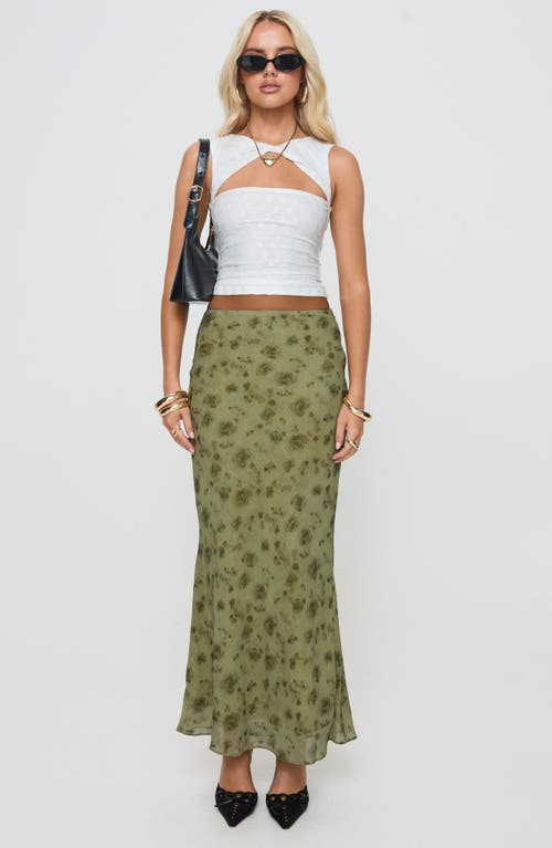 Princess Polly Martiney Textured Floral Cut Out Twist Front Sleeveless Top In White