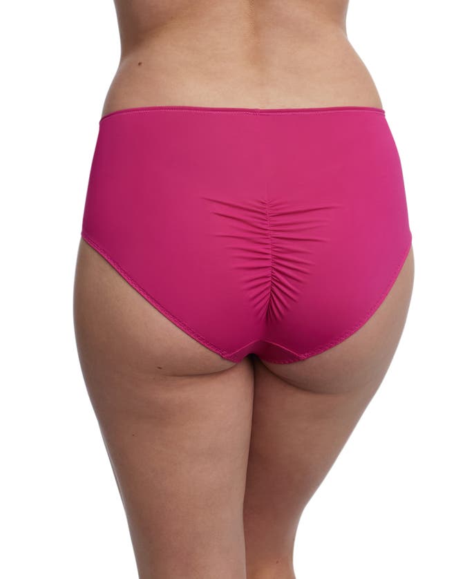 Skarlett Blue Entice Front Lace Brief In Goji/terracotta