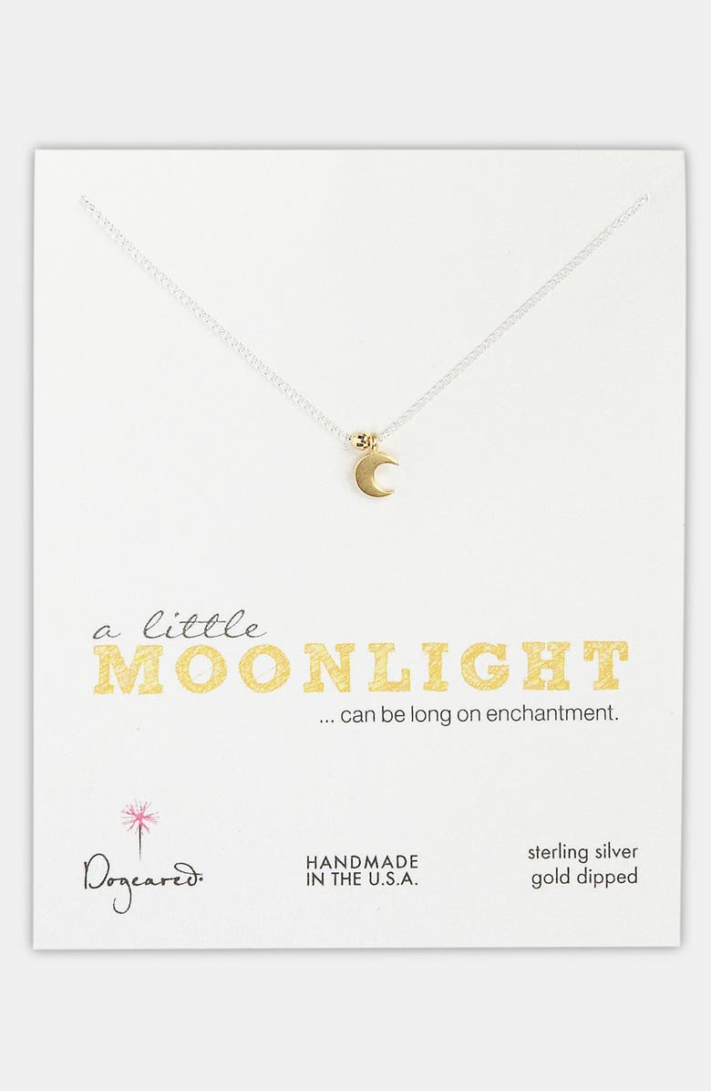 Dogeared 'A Little Moonlight' Moon Pendant Necklace | Nordstrom