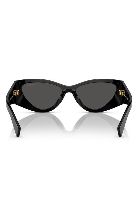 Shop Miu Miu 54mm Angular Cat Eye Sunglasses In Black