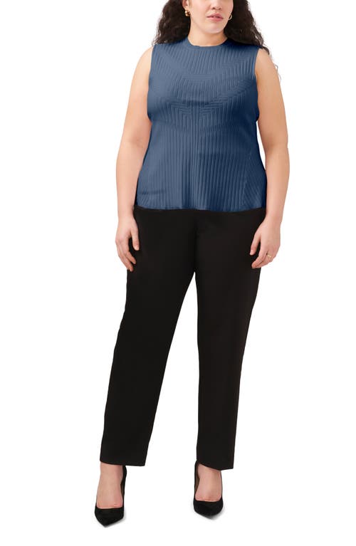Halogenr Halogen(r) Peplum Rib Tank In Swift Seas Blue