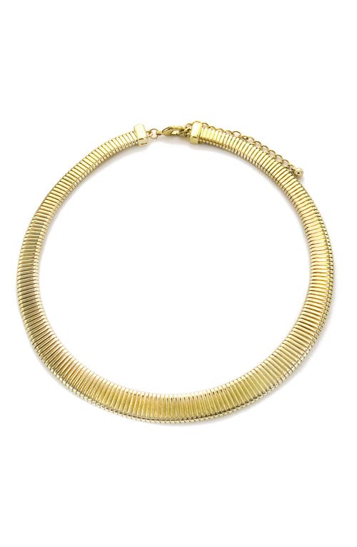 Panacea Omega Chain Flat Collar Necklace in Gold at Nordstrom