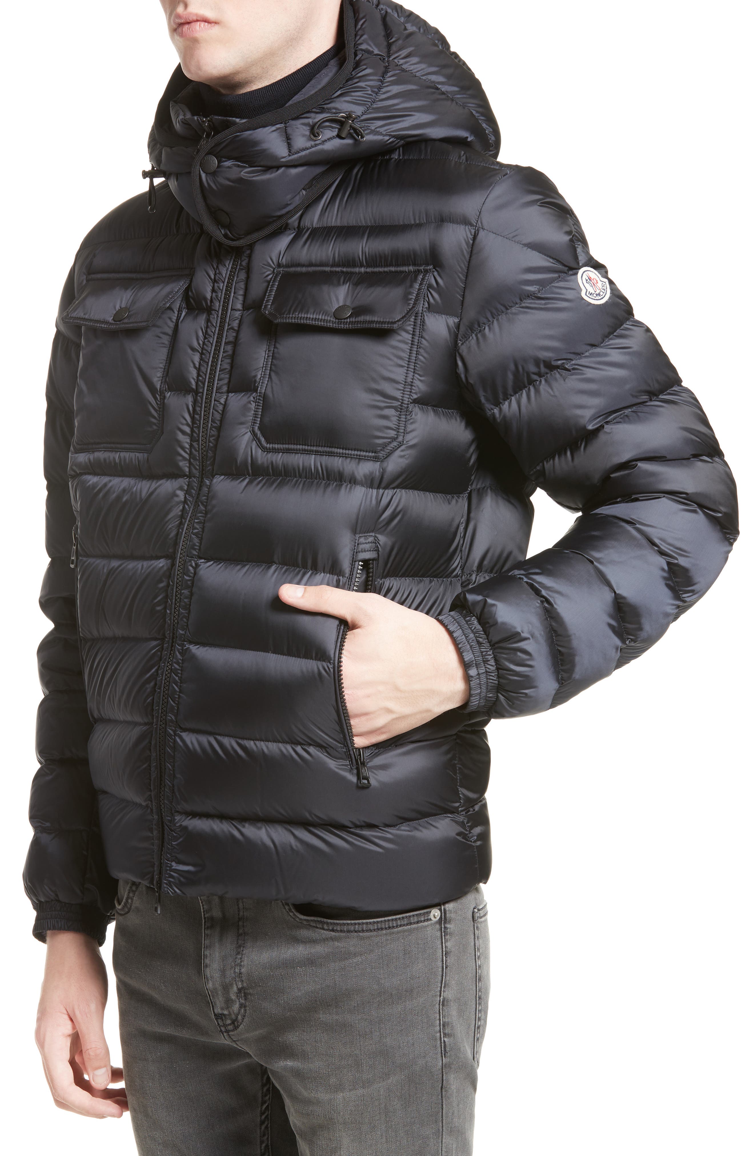 Moncler Valence Hooded Down Coat 