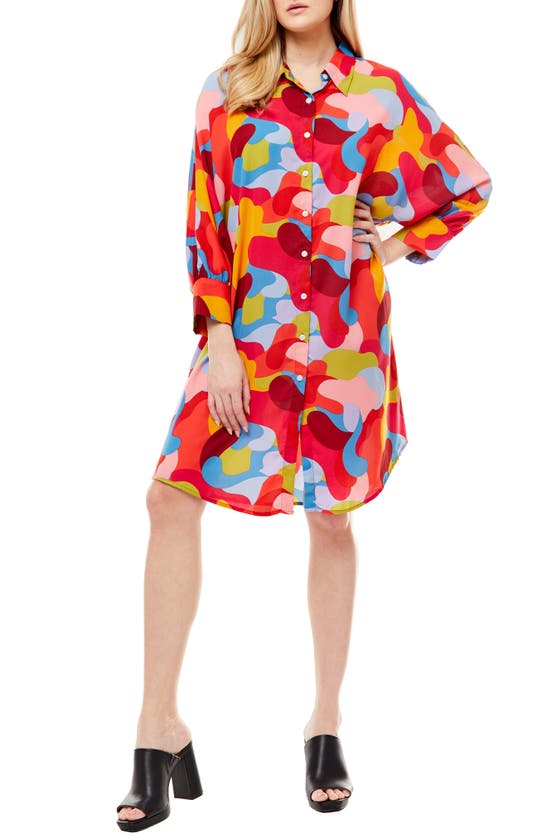 Love By Design Printed Shirtdress In Circus