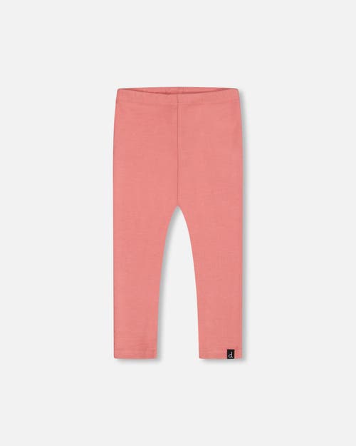 Shop Deux Par Deux Baby Girl's Super Soft Rib Leggings Pink In Tea Rose