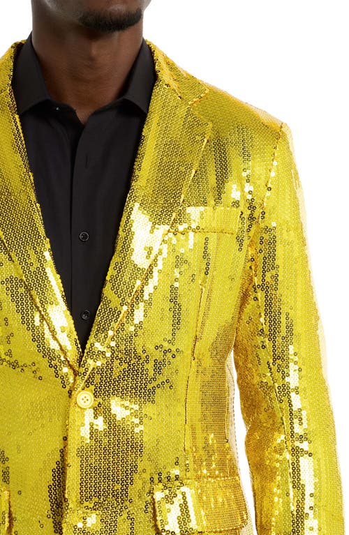 OPPOSUITS OPPOSUITS SEQUIN YELLOW BLAZER