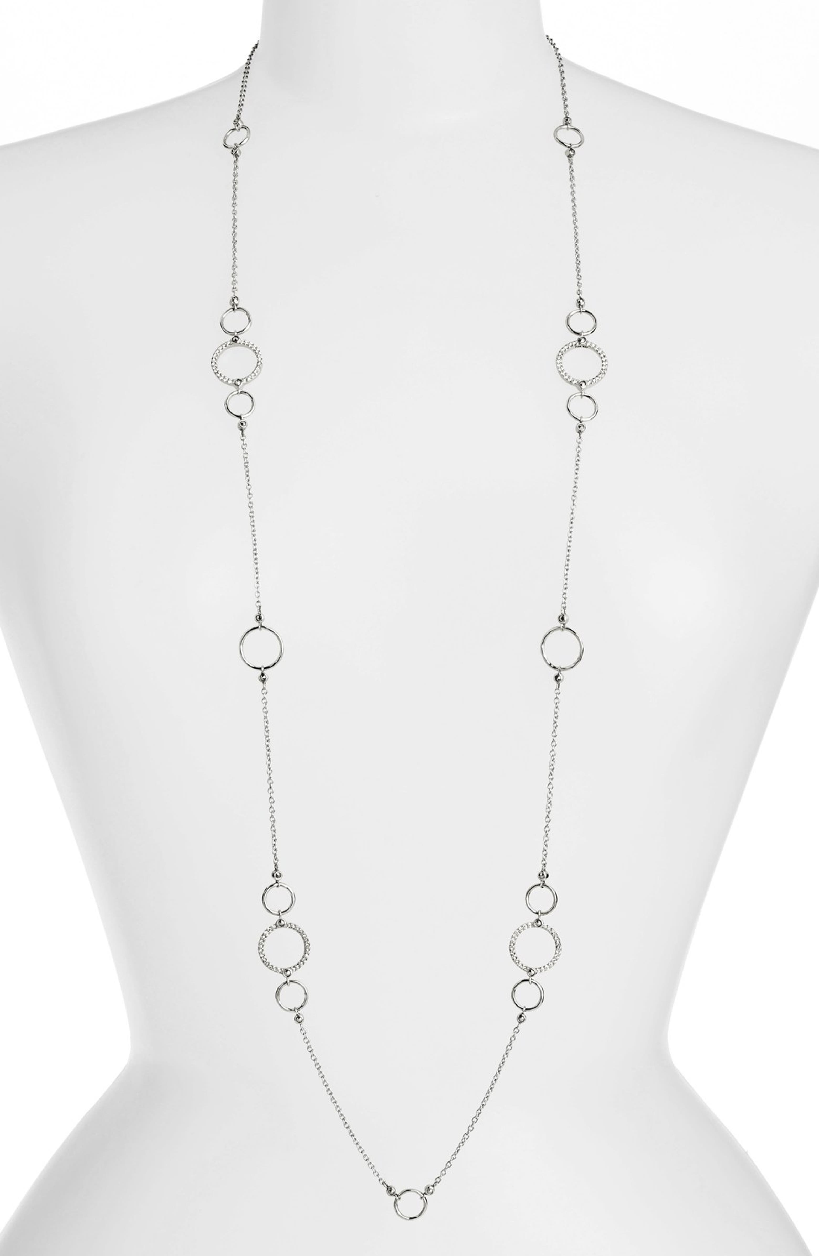 Judith Jack 'Chain Reaction' Extra Long Station Necklace | Nordstrom