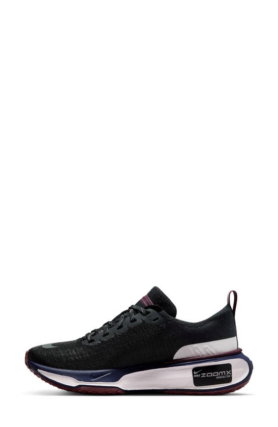 Shop Nike Zoomx Invincible Run 3 Running Shoe In Black/ Grey/ Maroon/ Purple