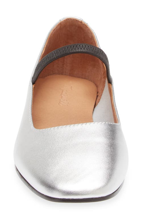 Shop Madewell The Greta Ballet Flat In Silver