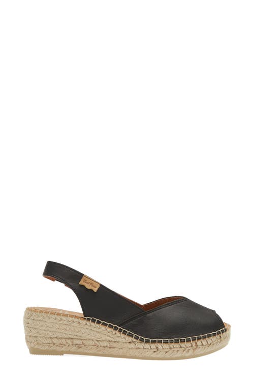 Toni Pons Bernia Espadrille Wedge In Negre/black