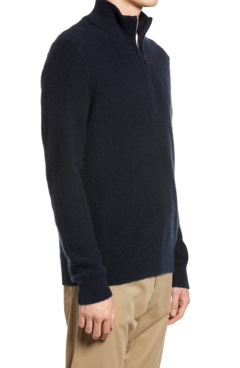 Vince Half Zip Cashmere Sweater, Alternate, color, 
