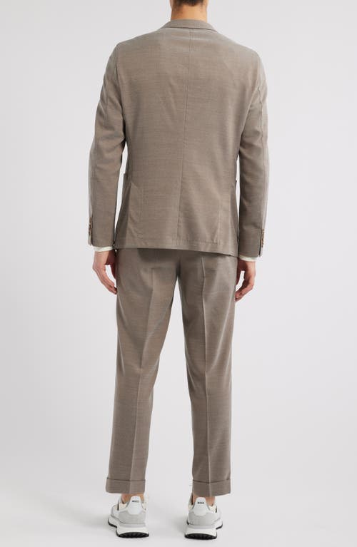 Shop Hugo Boss Boss Heston Mélange Wool Blend Suit In Open Green