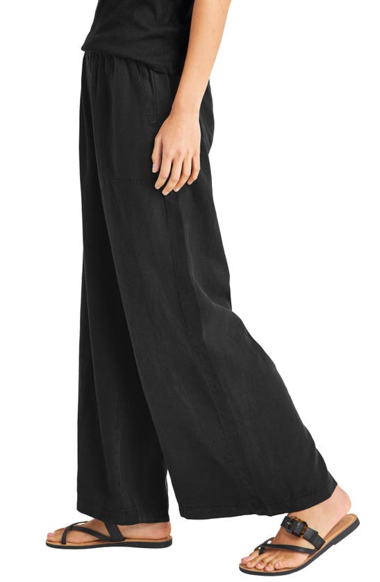 Splendid Angie Crop Palazzo Pants In Black