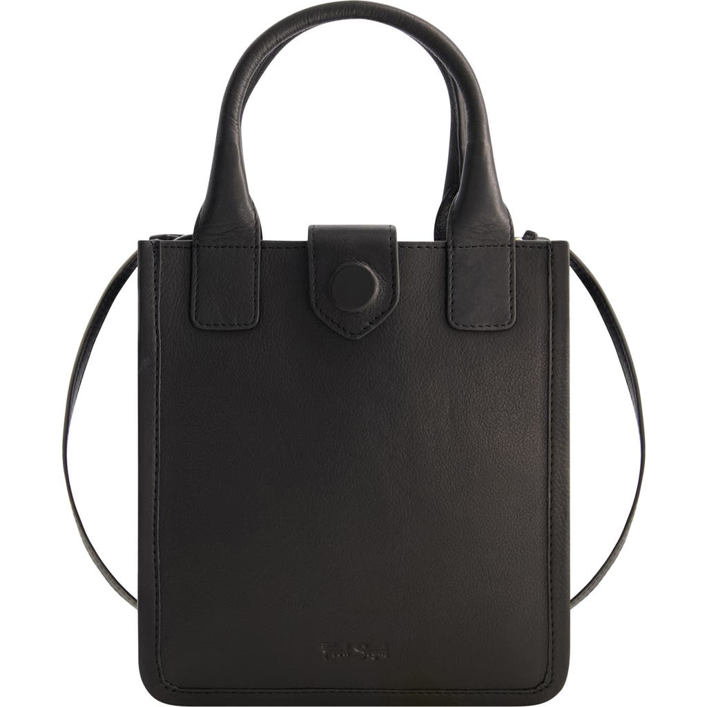 Uspa Accessories Leather Top Handle Bag In Black