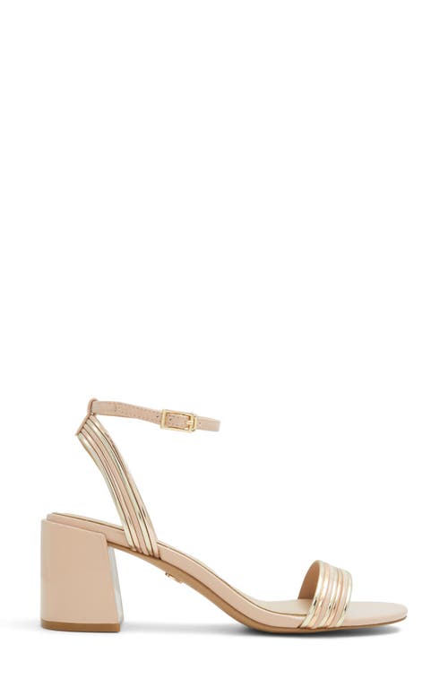 Shop Aldo Emelda Ankle Strap Sandal In Bone