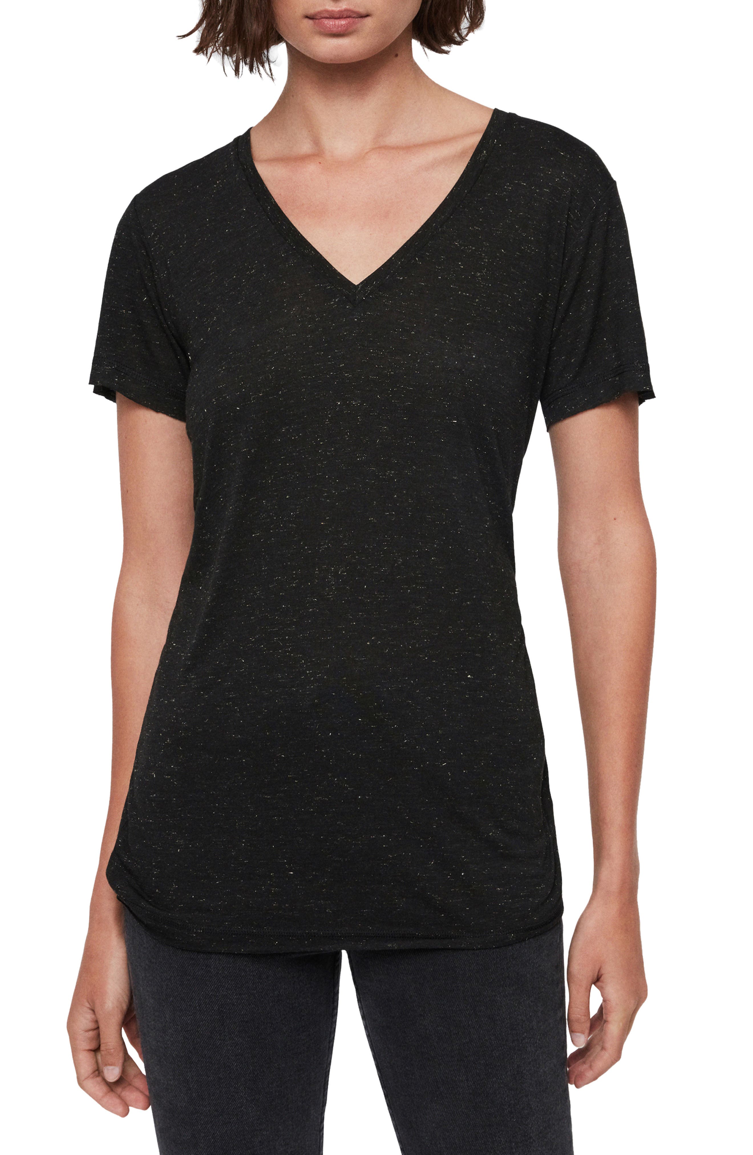 Allsaints Tops Emelyn Shimmer Tee