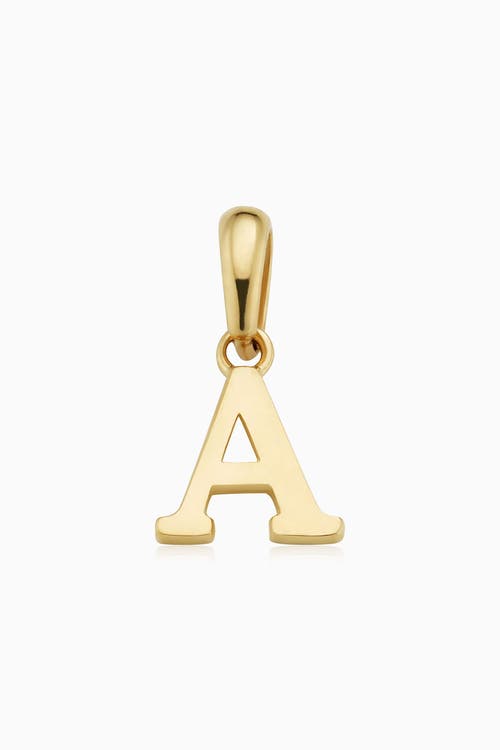 Oradina 14k Gold My Letter Initial Pendant Charm In Letter I