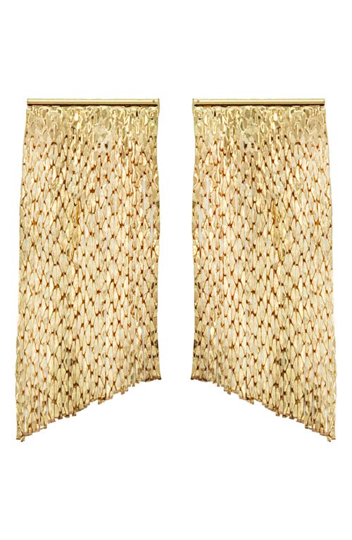 Panacea Liquid Fringe Drop Earrings in Gold at Nordstrom