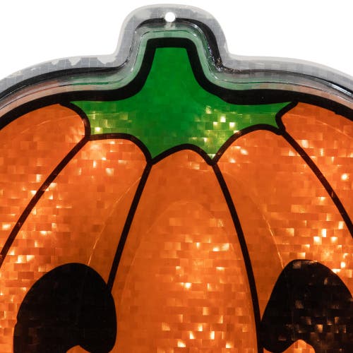 NORTHLIGHT NORTHLIGHT LIGHTED JACK O' LANTERN HALLOWEEN WINDOW DECORATION