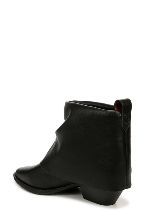 Zodiac Malina Snake Embossed Western Bootie In Black