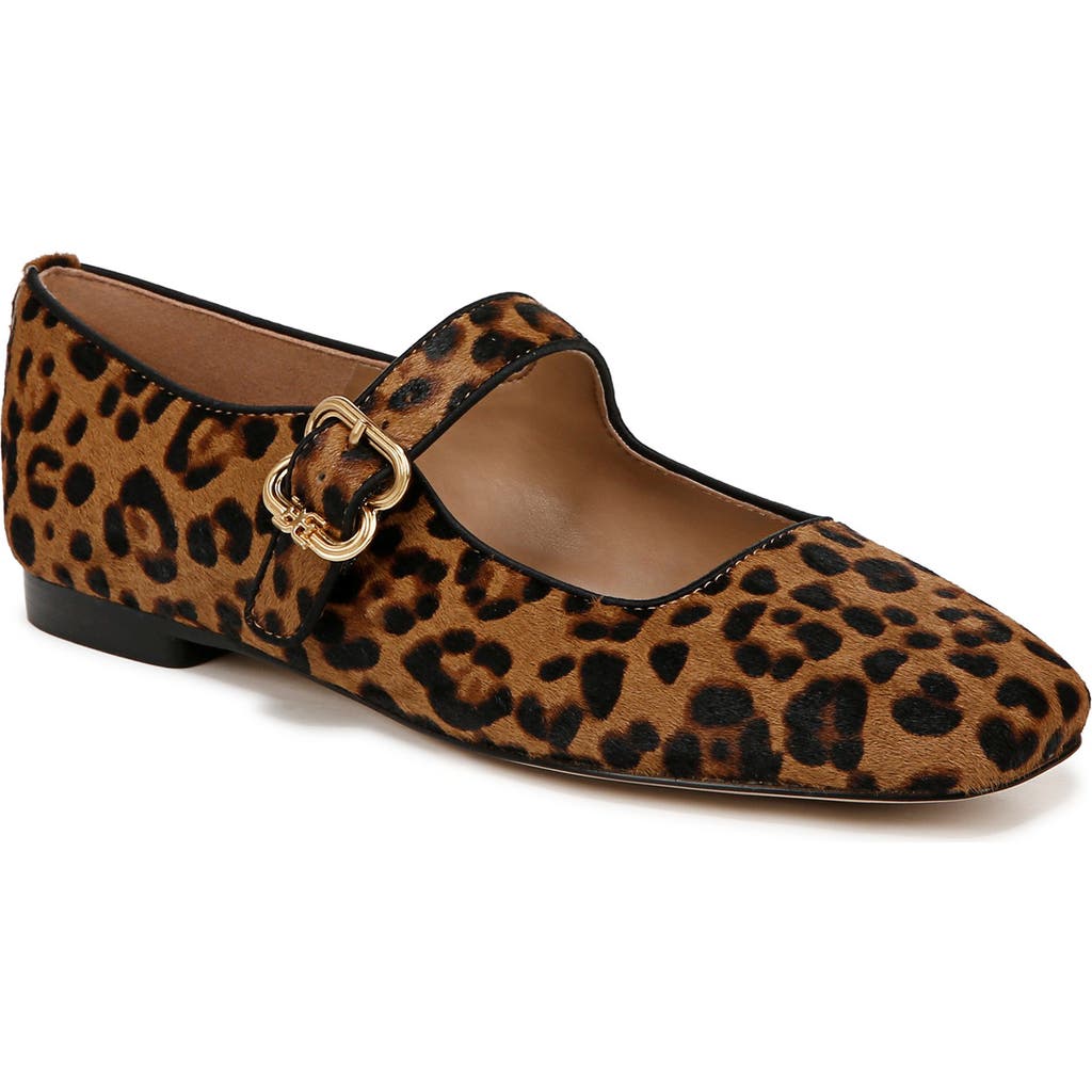 Sam Edelman Michaela Mary Jane Flat Granada Tan Leather In Granada Tan