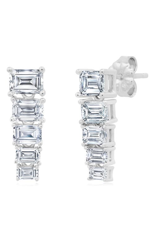 Crislu Opulent Cubic Zirconia Drop Earrings in Platinum at Nordstrom