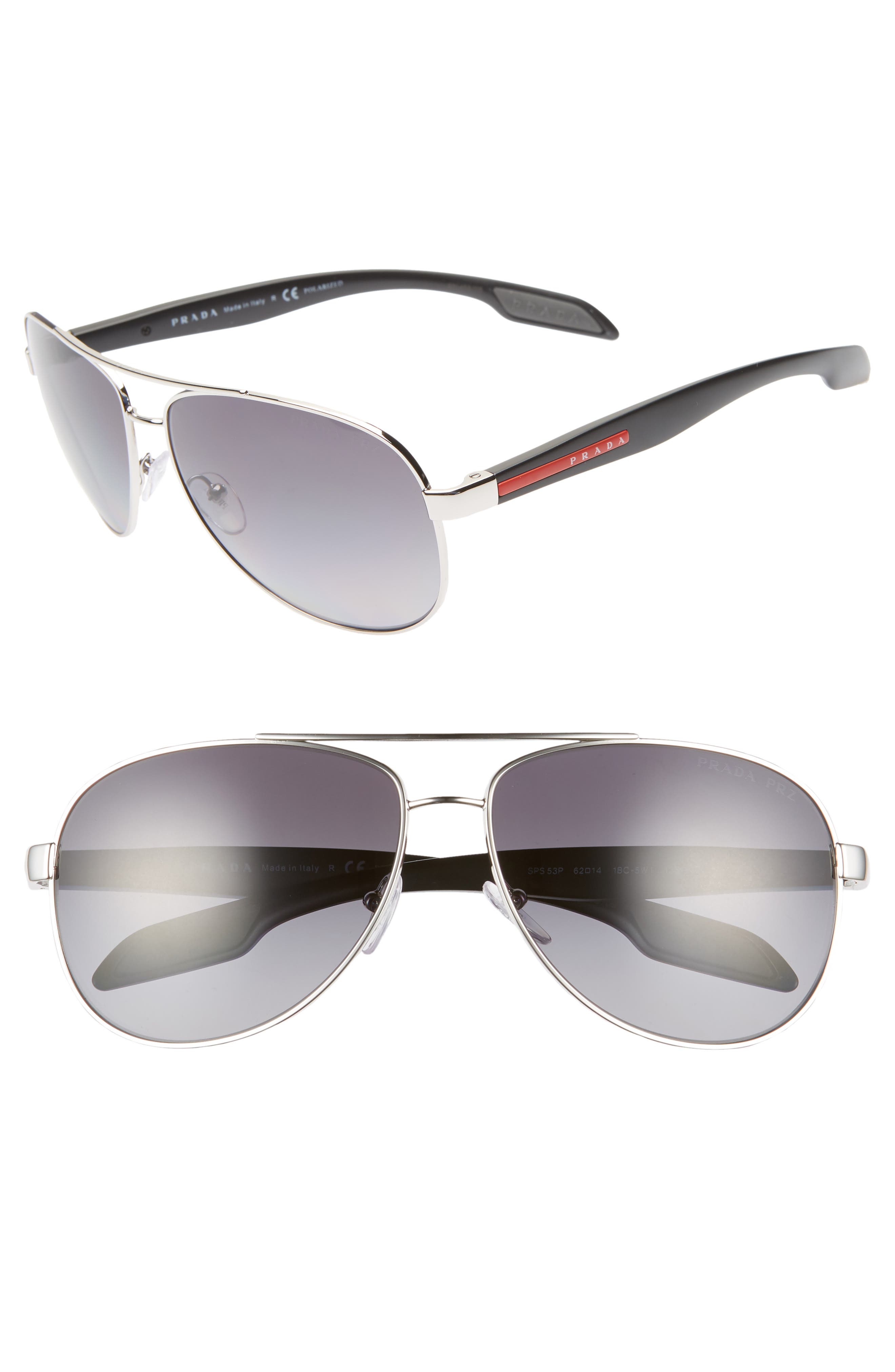 prada polarized aviator sunglasses