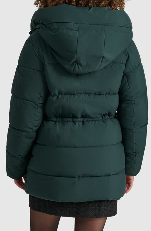 Dkny Stretch Puffer Jacket In Pine