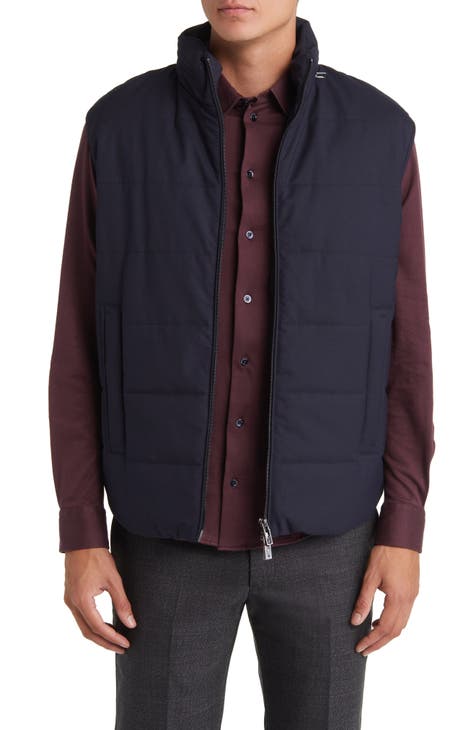 Emporio Armani Men's Vest with Logo - Gray - Waistcoats