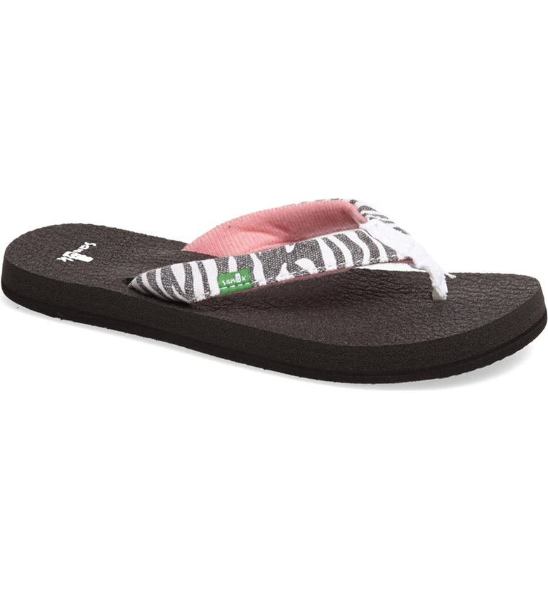 Sanuk 'Yoga Wildlife' Thong Sandal (Little Kid & Big Kid) | Nordstrom